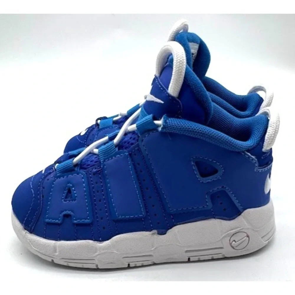 Nike Air More Uptempo GS Royal Blue White Sneakers Kids US 8C DM1027-400